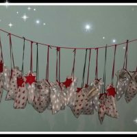 Hunde-Adventskalender (Design "Wichtel im Sternen-Wald"), leer