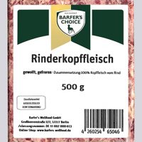 Rinder-Kopffleisch, gewolft, 500 g