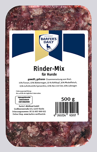 Rinder-Mix, gewolft, 500 g